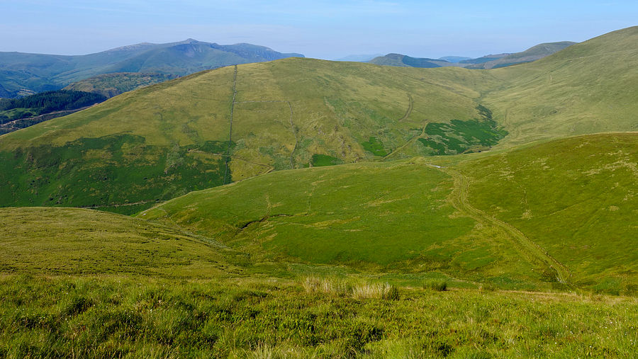 The Idris range appears from ascent of Pen Trum-gwr The Idris range appears from ascent of Pen Trum-gwr