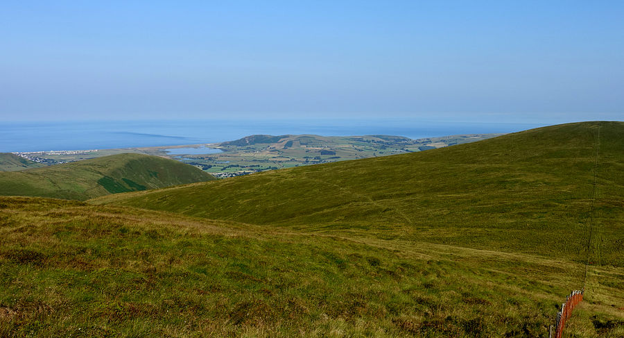 View to the coast from Tarren Cwm-ffernol View to the coast from Tarren Cwm-ffernol