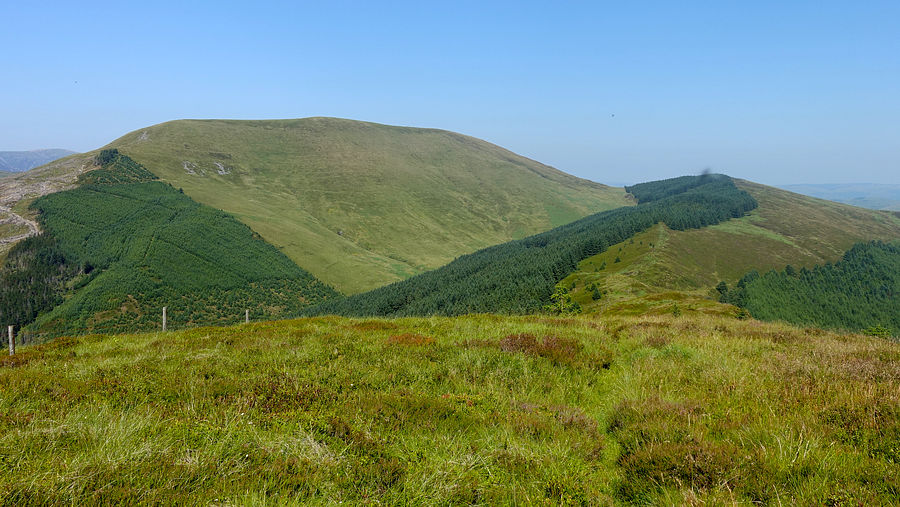 Tarren y Gesail and Foel y Geifr from Mynydd Rhyd-galed Tarren y Gesail and Foel y Geifr from Mynydd Rhyd-galed