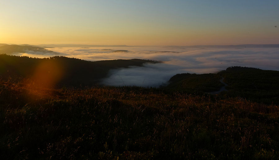 Dawn sky and extended Dyfi inversion from the pitch Dawn sky and extended Dyfi inversion from the pitch