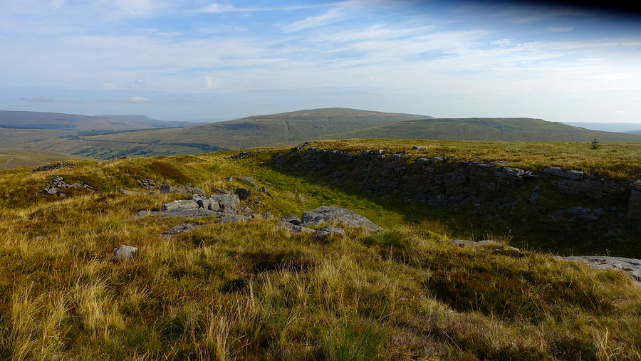 Crag Side with Wold Fell & Great Knoutberry Hill beyond