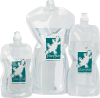 Platypus containers: 2l = 38g