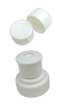 Platypus caps: conventional screw top and push-pull top